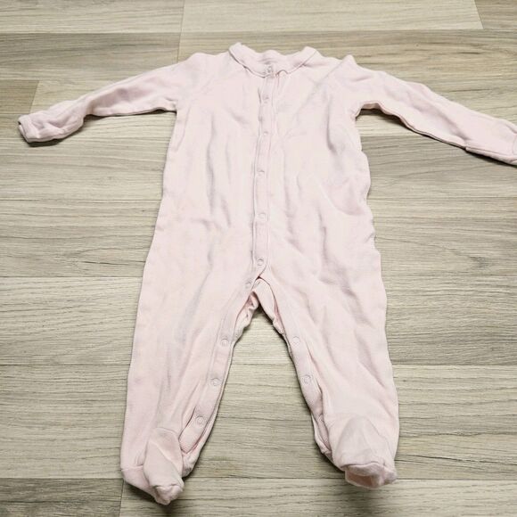 Ralph Lauren Girls Pink Pajamas Footed One Piece 6 Months - Picture 2 of 6